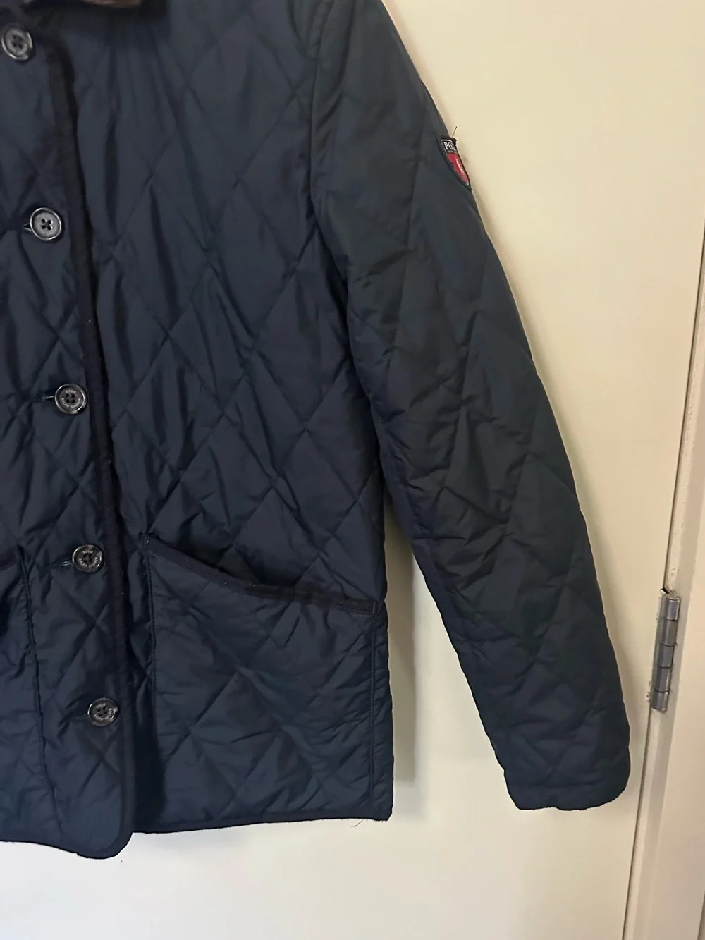 Polo Ralph Lauren Reversible Plaid Water-Repellent Jacket Quilted Size L 14-16